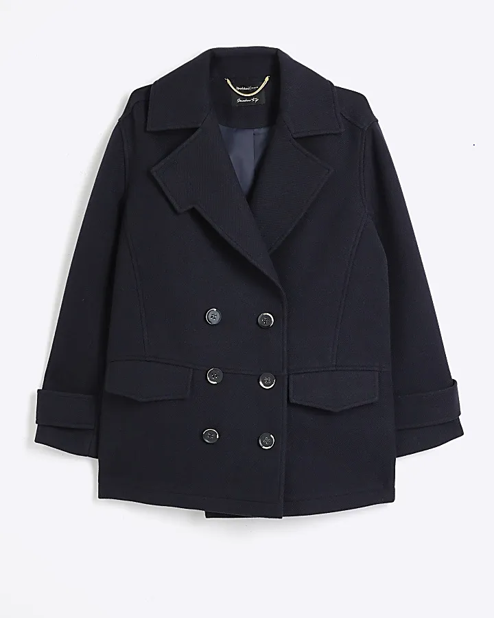 Navy military peacoat