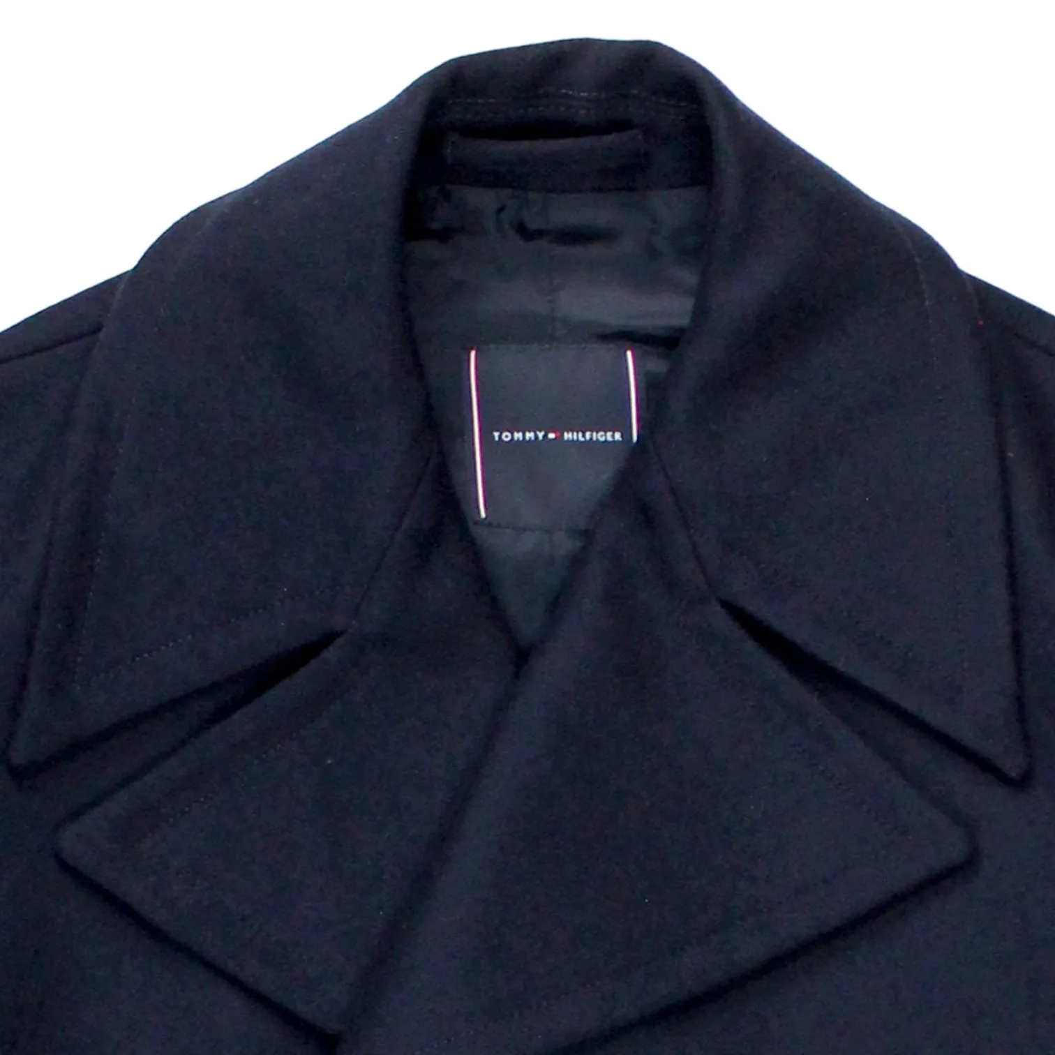 Navy Wool Pea Coat by Tommy Hilfiger