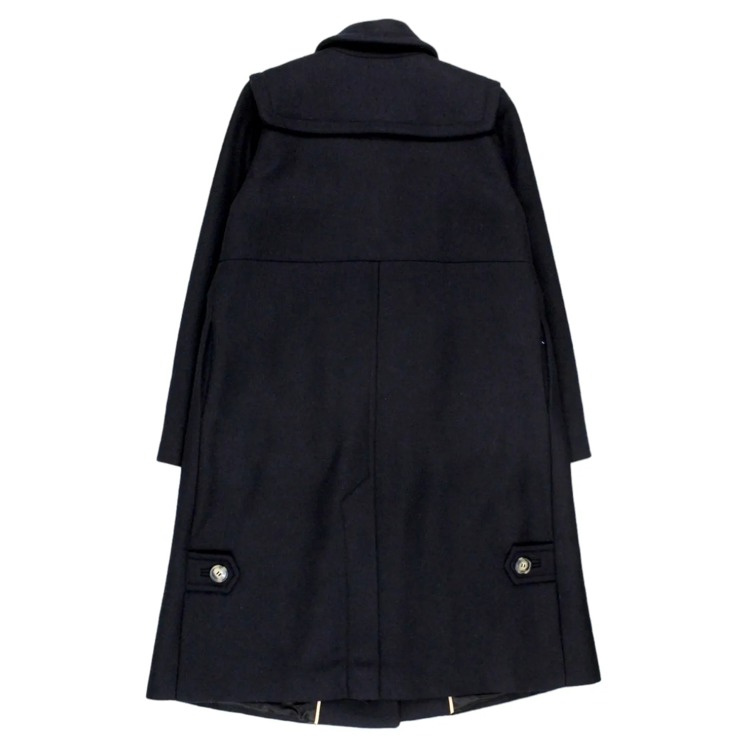 Navy Wool Twill Duffle Orla Kiely Coat