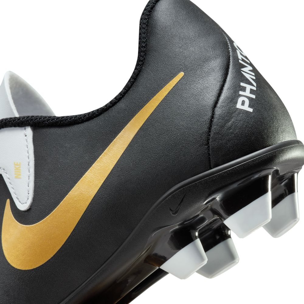 Nike Phantom GX II Club FG Junior Football Boots - White/Black/Metallic Gold