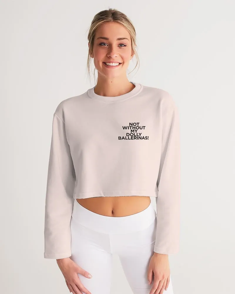 Pink Ballerina Print Women's Sweatshirt