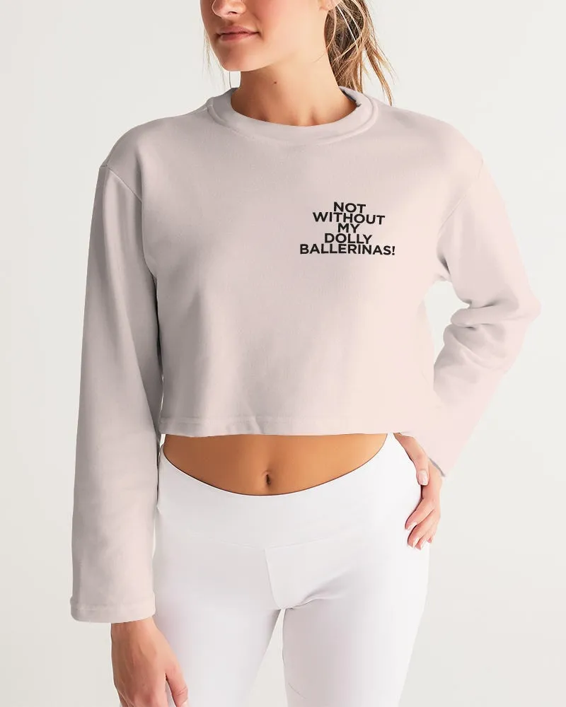 Pink Ballerina Print Women's Sweatshirt