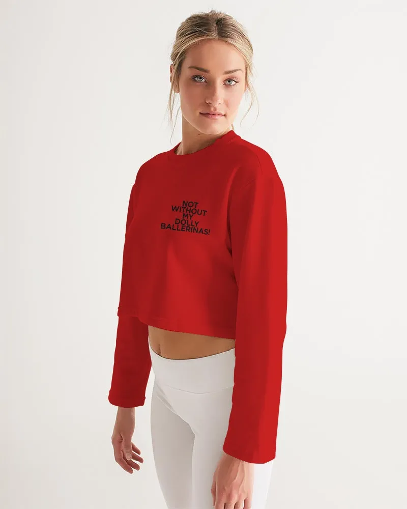 Red Ballerina Print Women's Sweatshirt