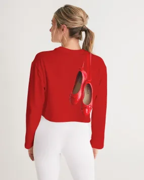 Red Ballerina Print Women's Sweatshirt