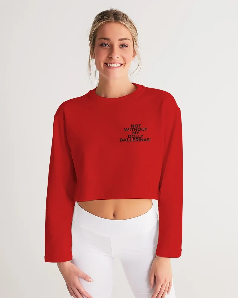 Red Ballerina Print Women's Sweatshirt