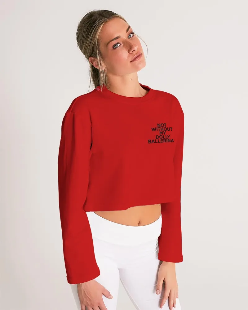 Red Ballerina Print Women's Sweatshirt