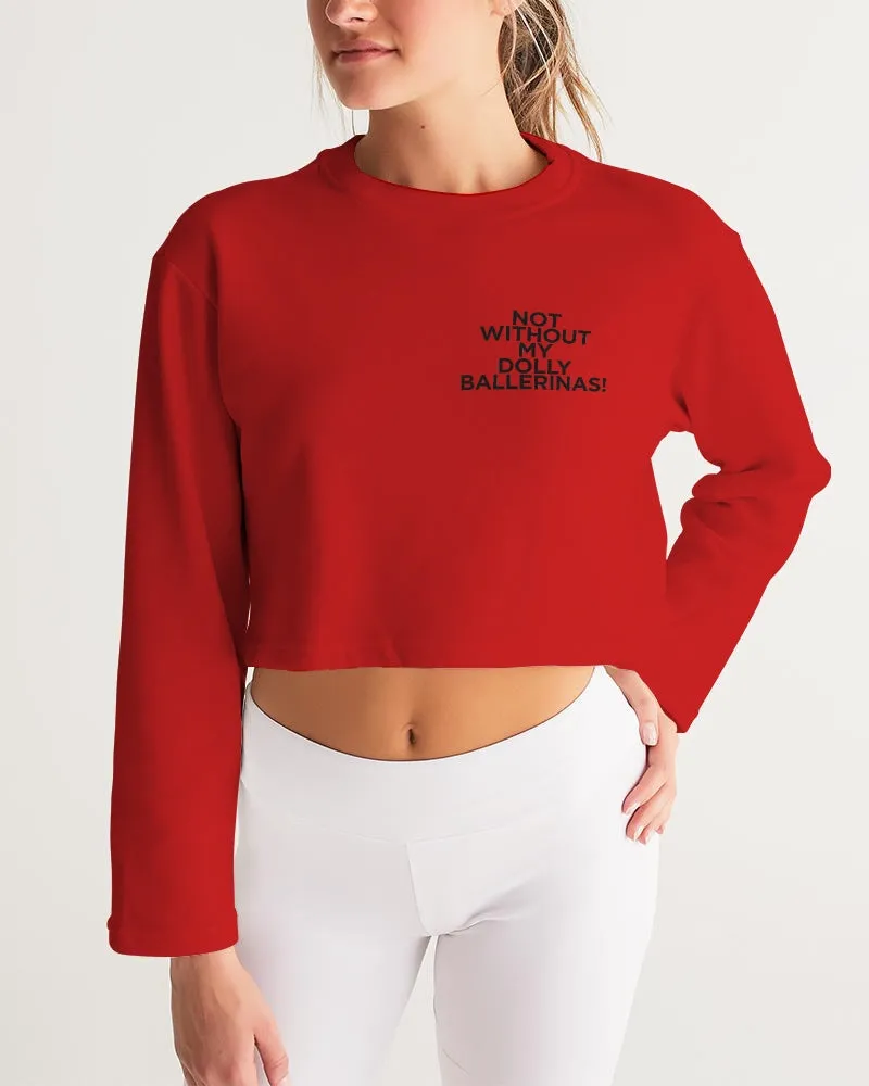 Red Ballerina Print Women's Sweatshirt