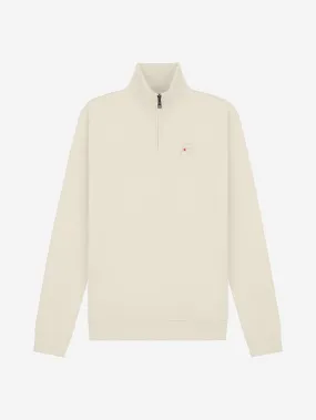 Off White Diamond Sweater Half-Zip