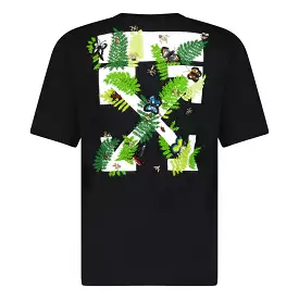 OFF WHITE FERN ARROWS BLACK T-SHIRT