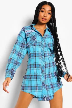 Official Flannel Corset Shirt Dress