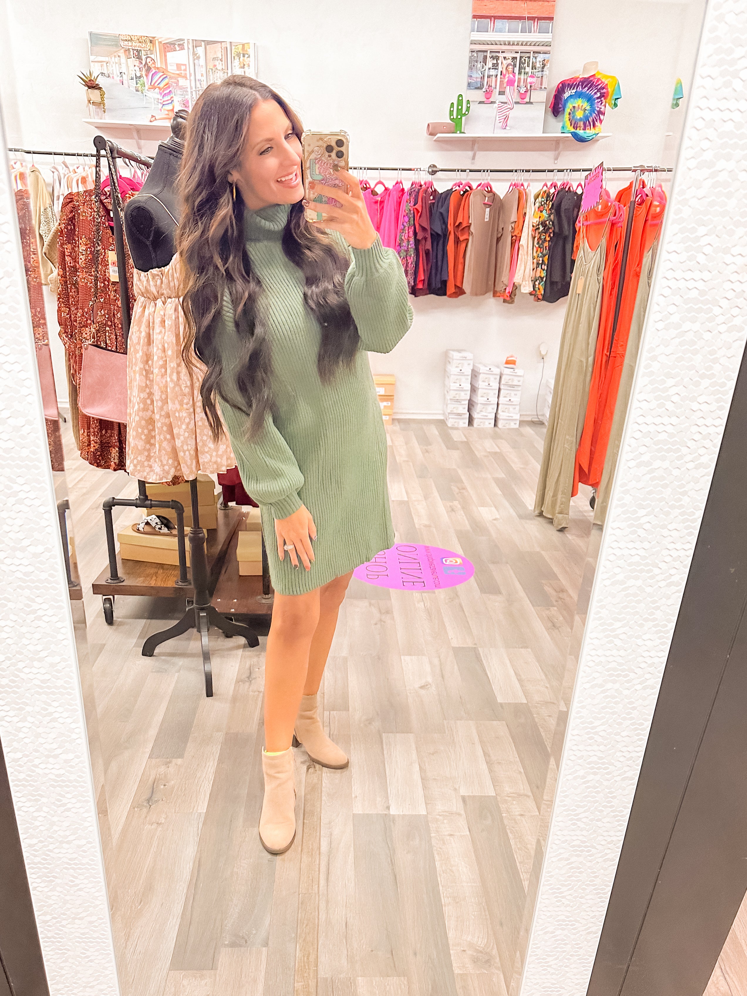 Olive Sweater Dress - Perfect for You