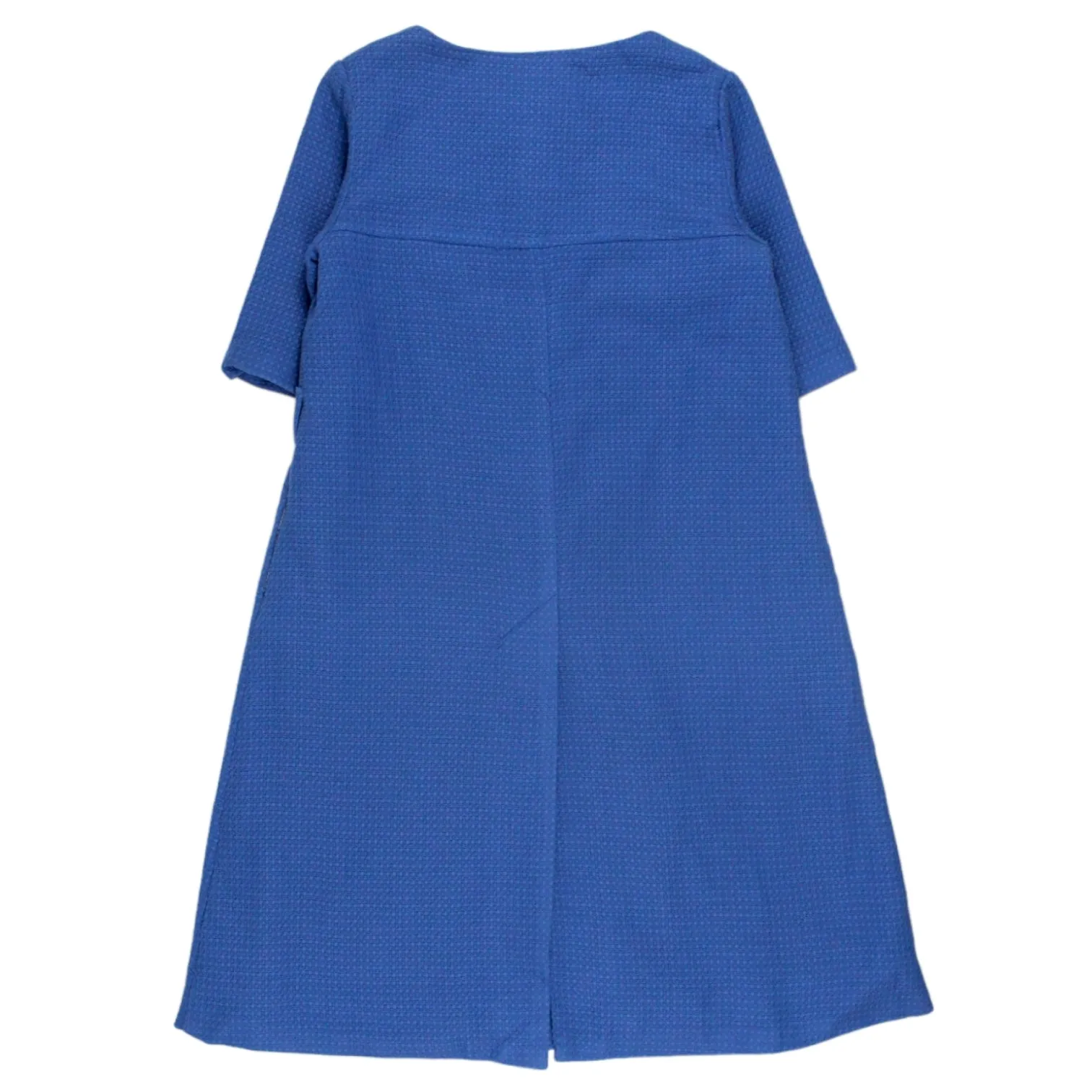 Orla Kiely Blue Weave Short Sleeve Coat