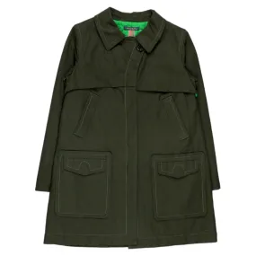 Orla Kiely Green Check Short Coat