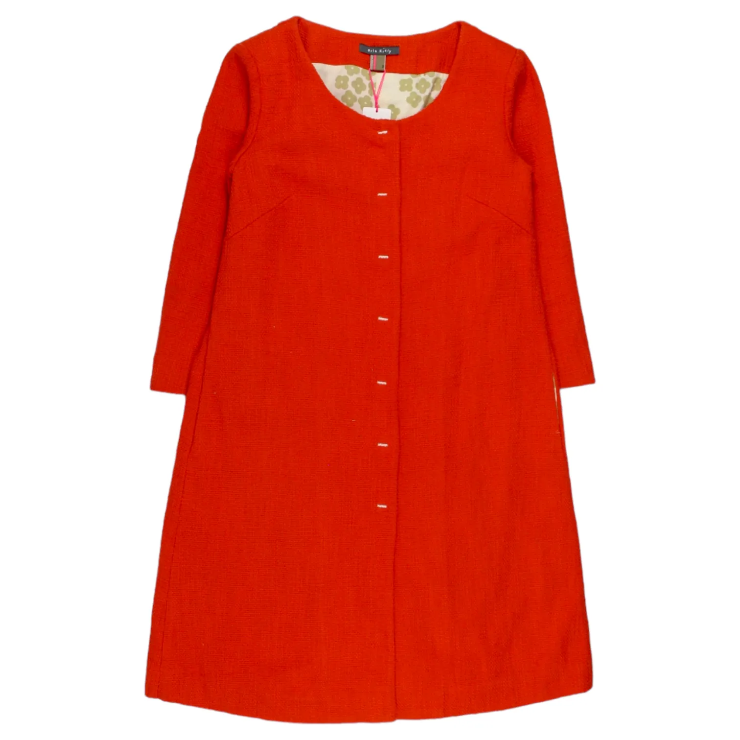 Orla Kiely Red Cotton Weave Coat for Women