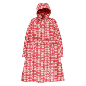 Orla Kiely Red Stacked Cups Laminate Canvas Coat