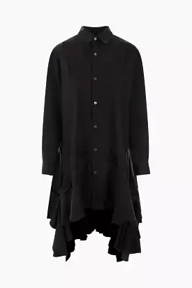 oversized volant blouse poplin