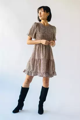 Ovits Taupe Smocked Dress - Shop Now!