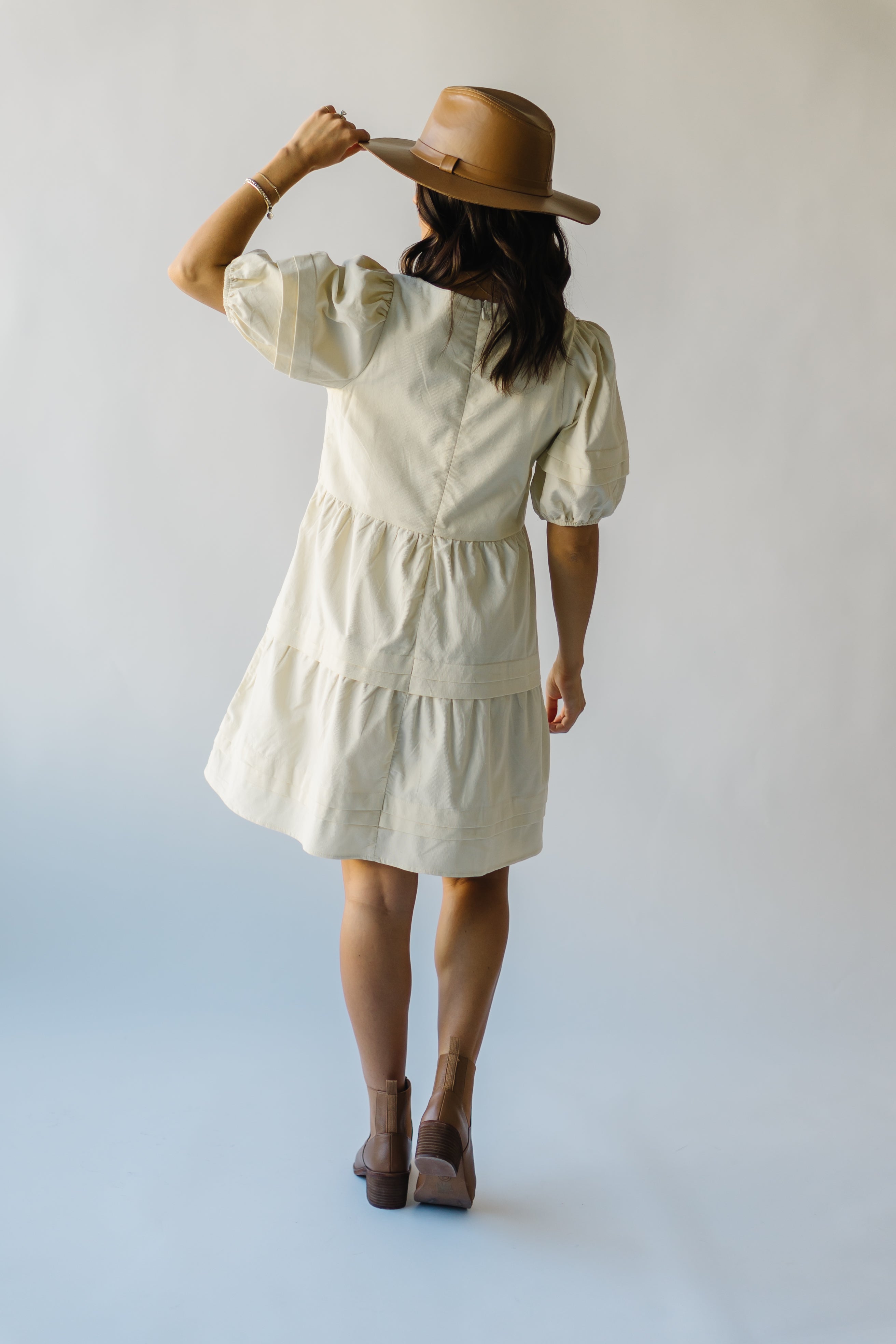 Owensville Corduroy Dress Cream