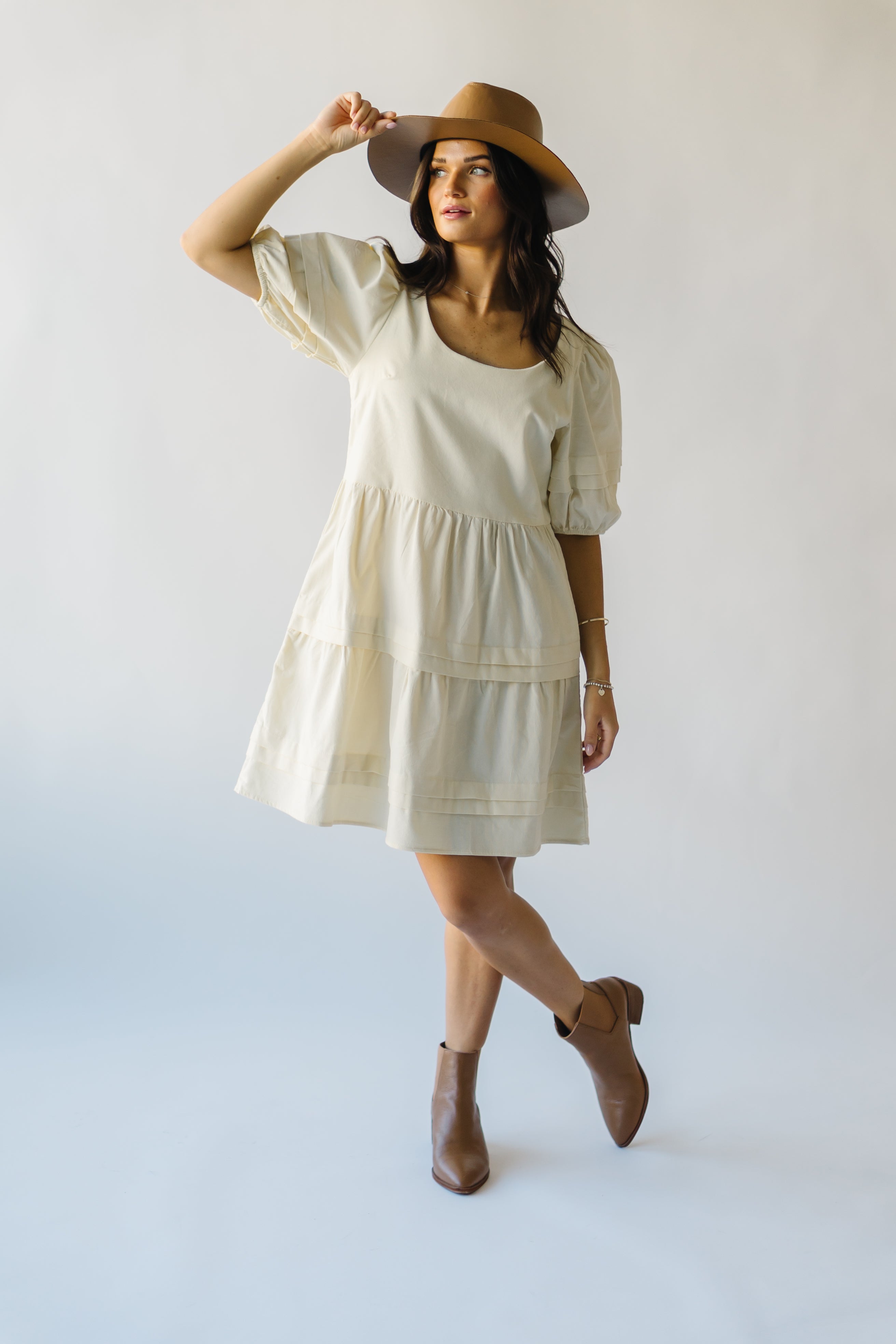 Owensville Corduroy Dress Cream