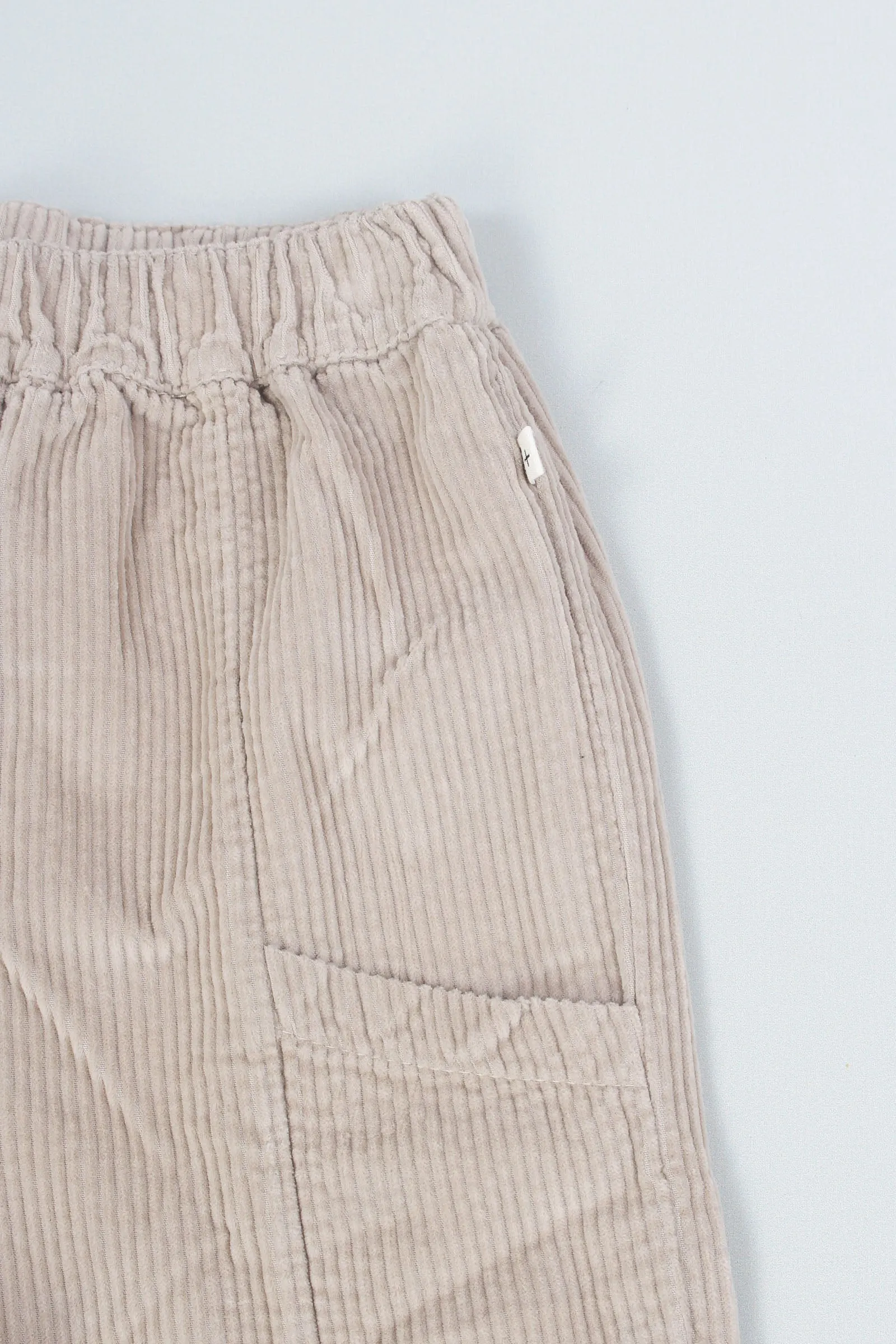 Taupe Velvet Cargo Pants