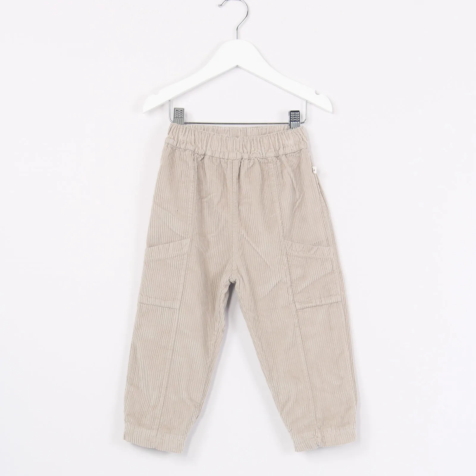 Taupe Velvet Cargo Pants