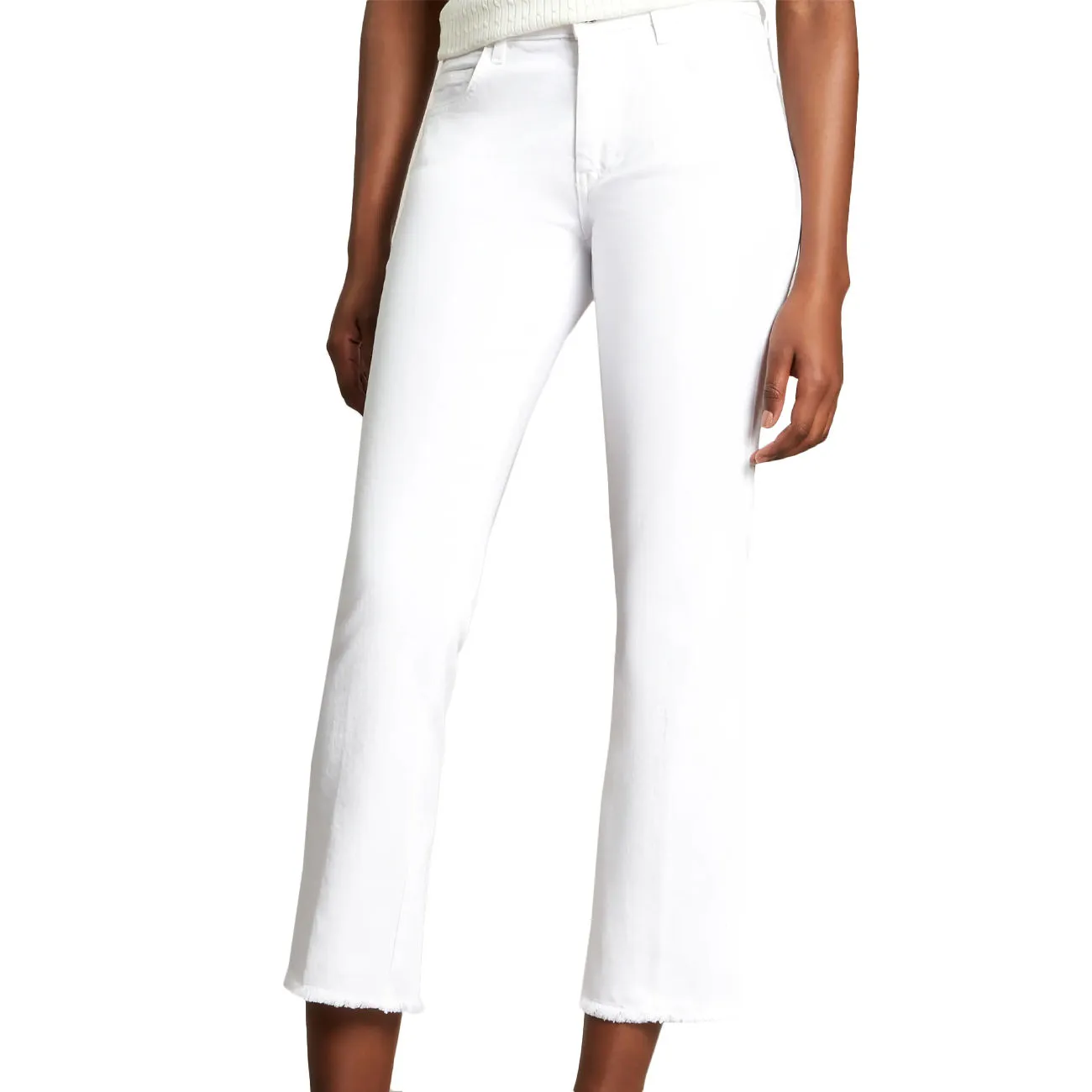 White Women's Cropped Pants