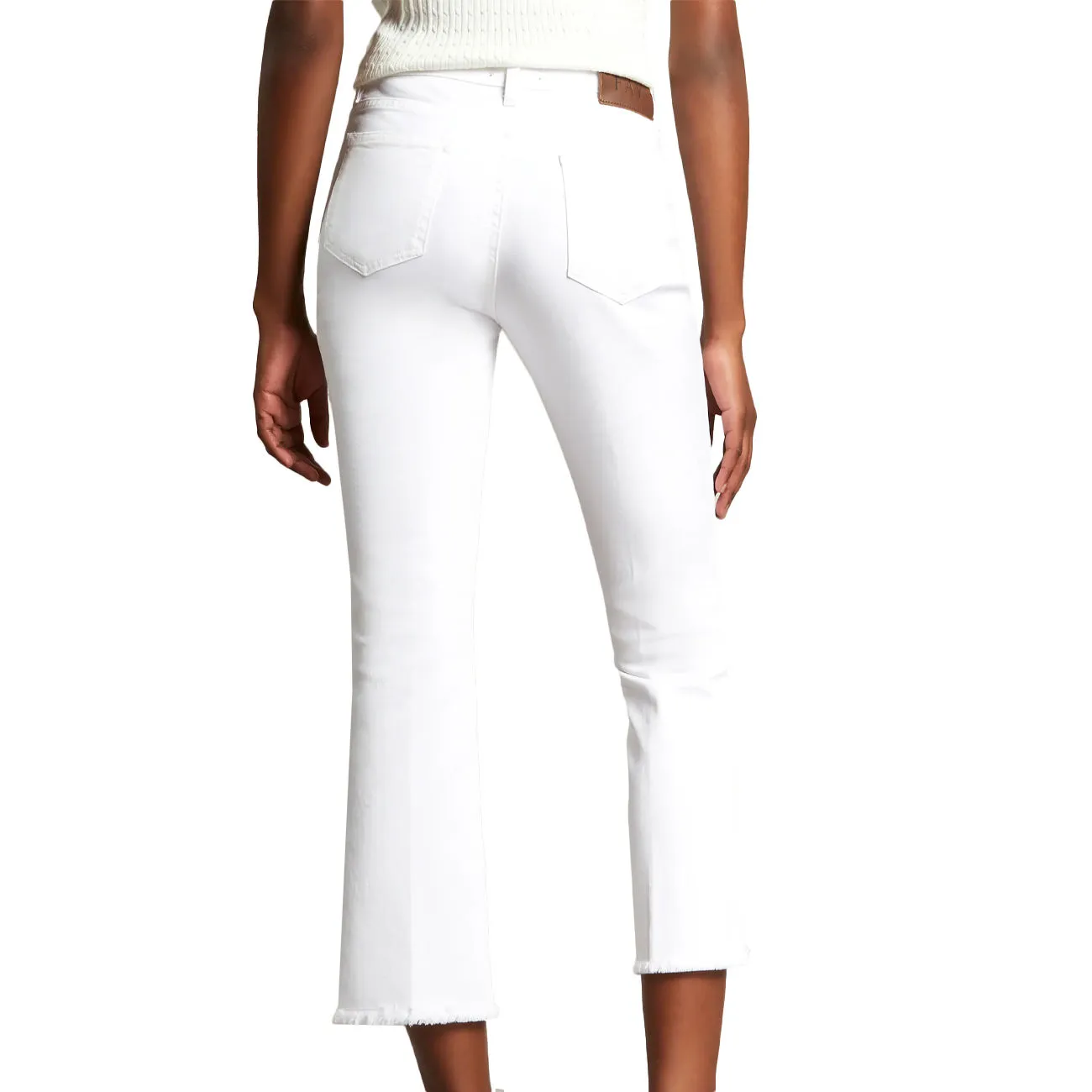 White Women's Cropped Pants