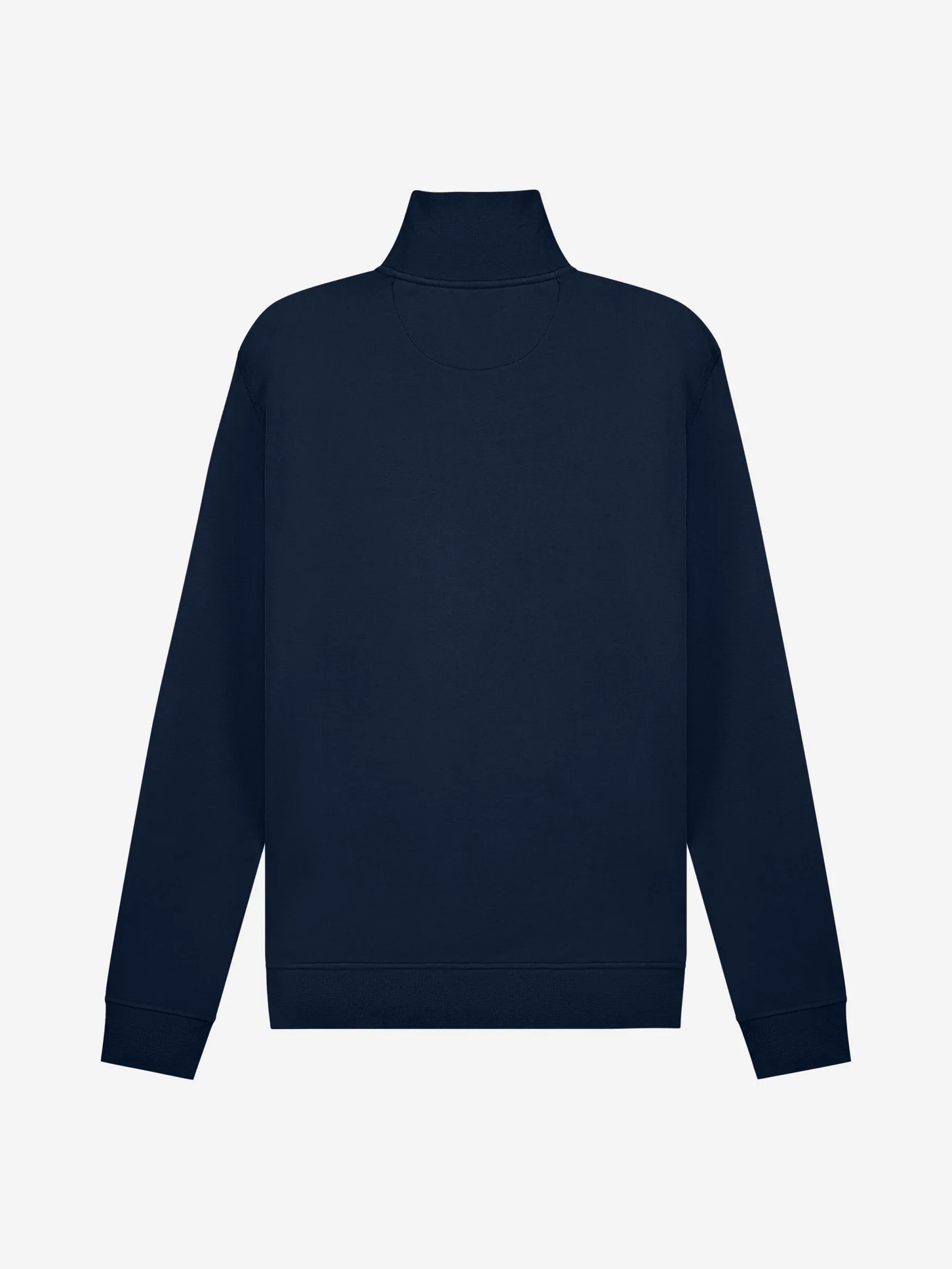 Peacoat Diamond Half-Zip Knit Sweater