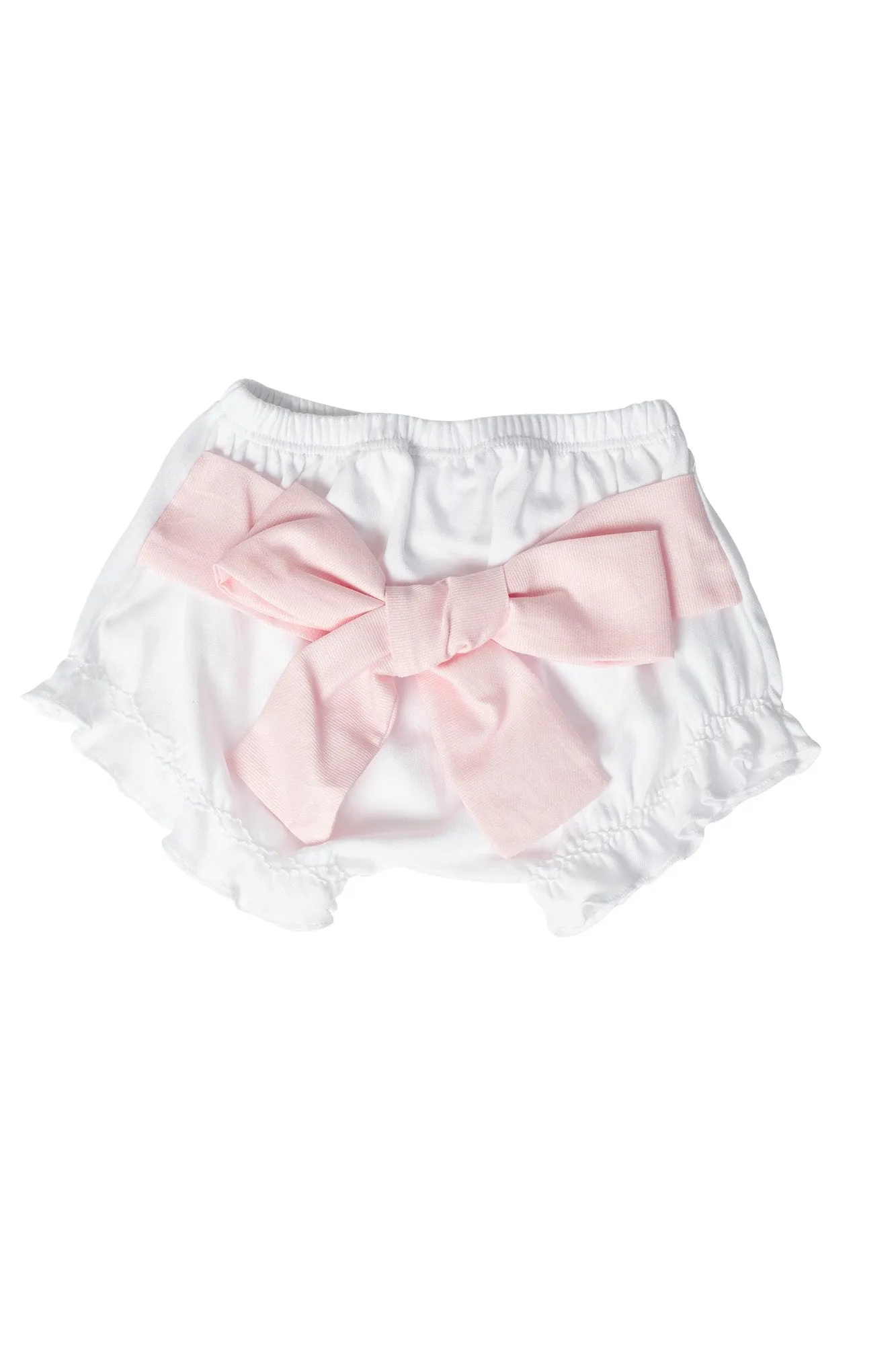 Pink Infant Bow Ruffle Diaper Cover