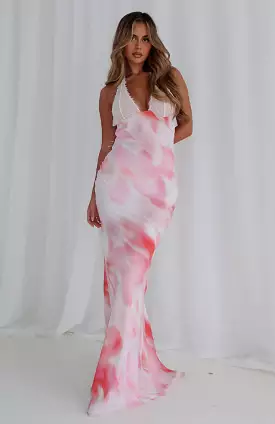 Pink Floral Maxi Dress - Shop Beyond The Stars