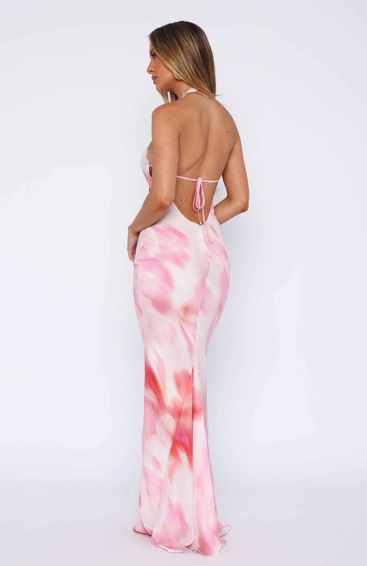 Pink Floral Maxi Dress - Shop Beyond The Stars