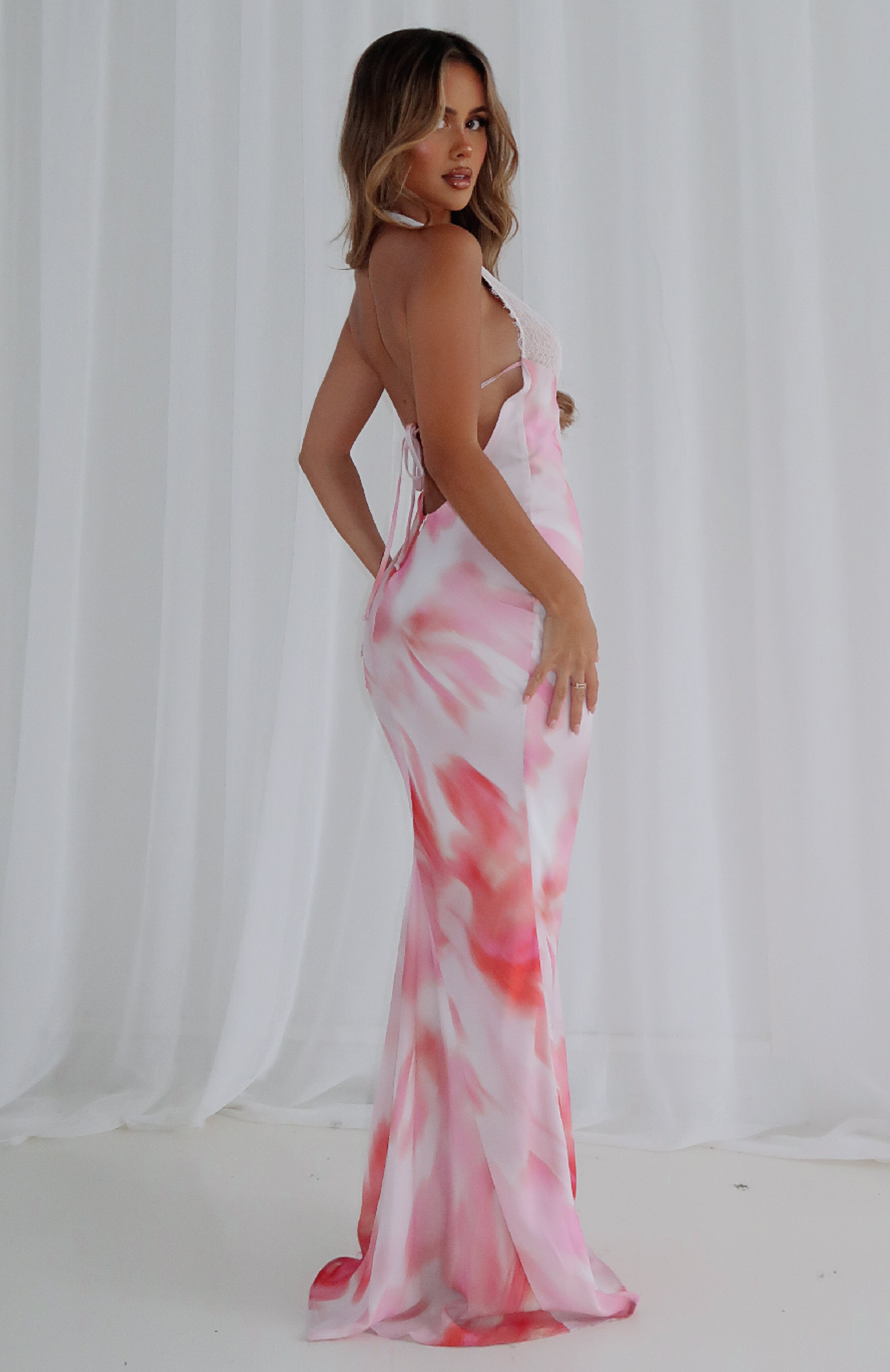 Pink Floral Maxi Dress - Shop Beyond The Stars