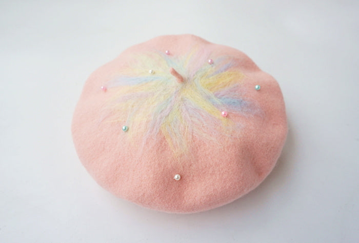 Pink Pearl Beret - BY51029