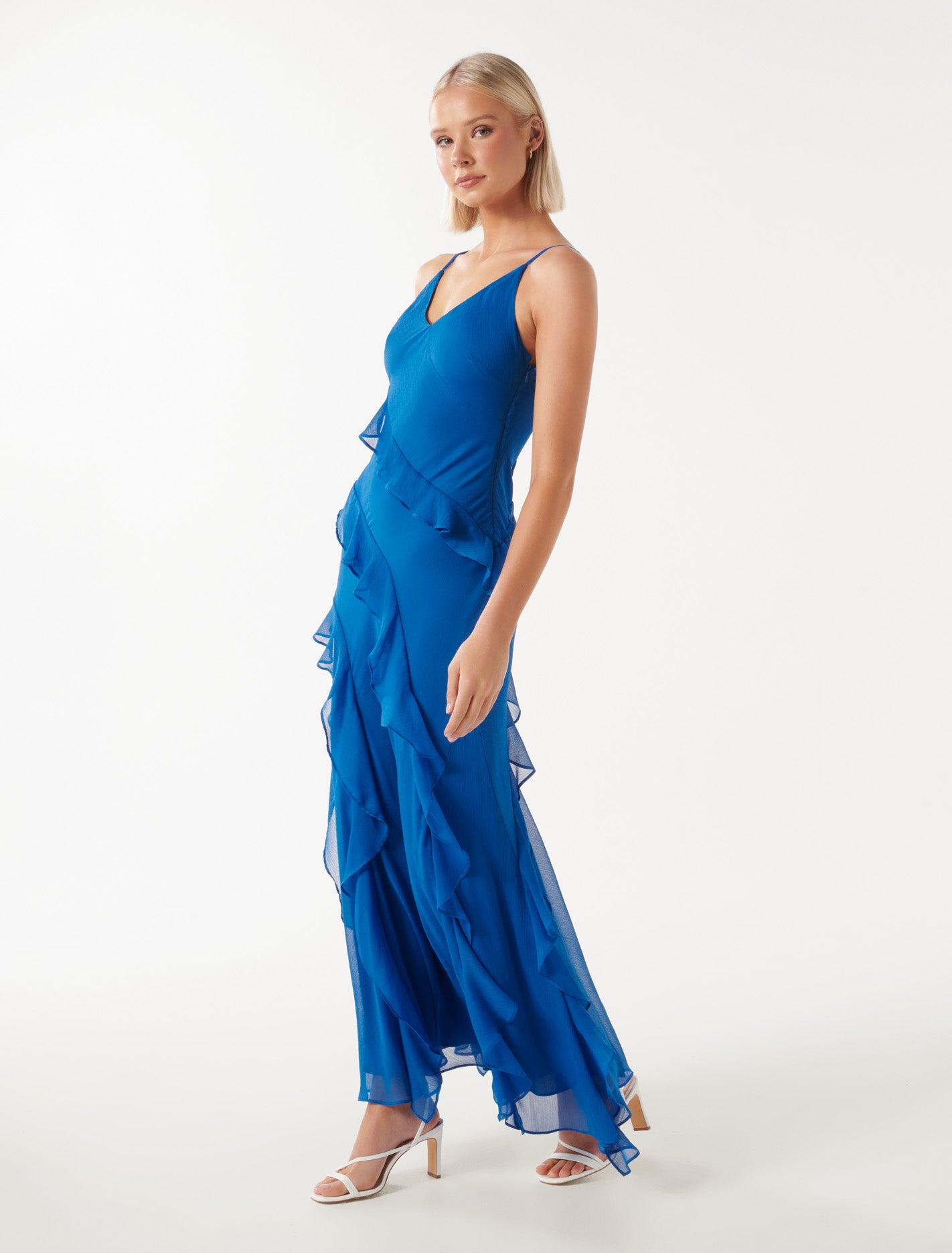 Poppy Ruffle Dress - Asymmetric and Stylish