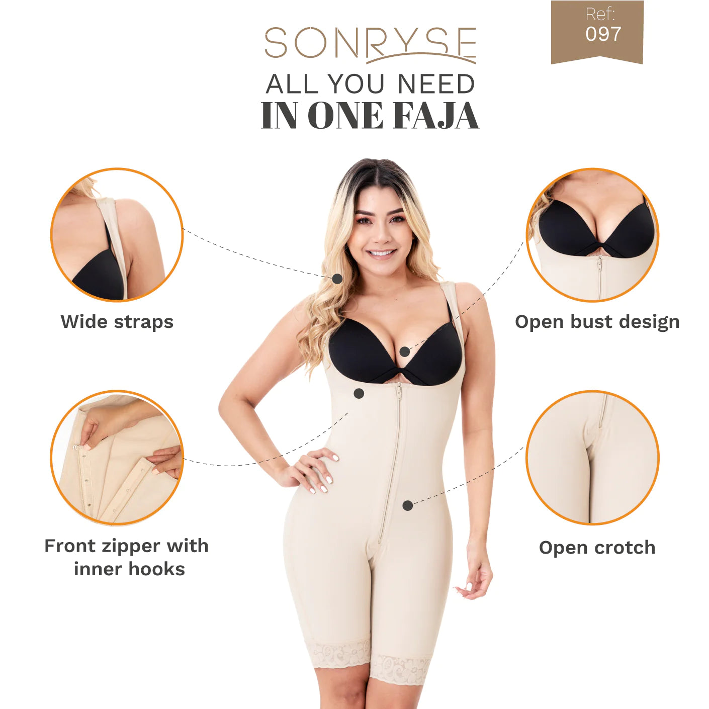 Postpartum and Post Surgery Tummy Control Shapewear | Powernet by SONRYSE 097ZF