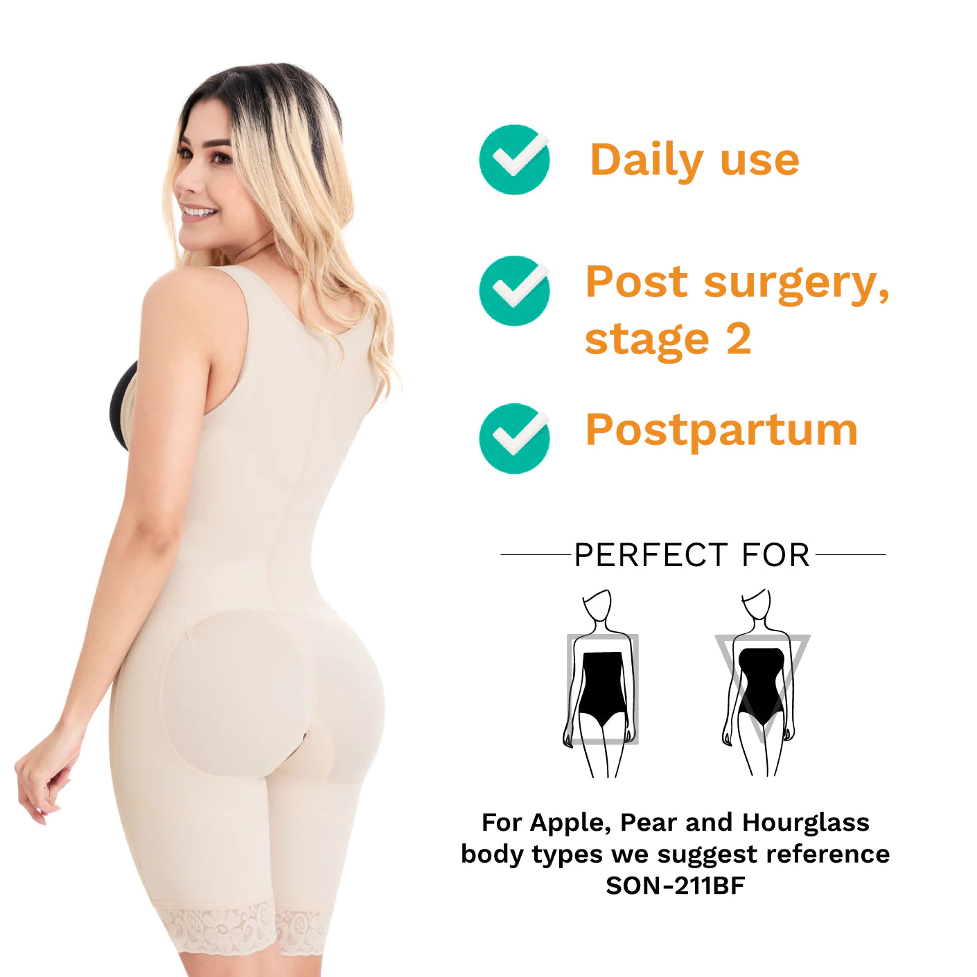 Postpartum and Post Surgery Tummy Control Shapewear | Powernet by SONRYSE 097ZF