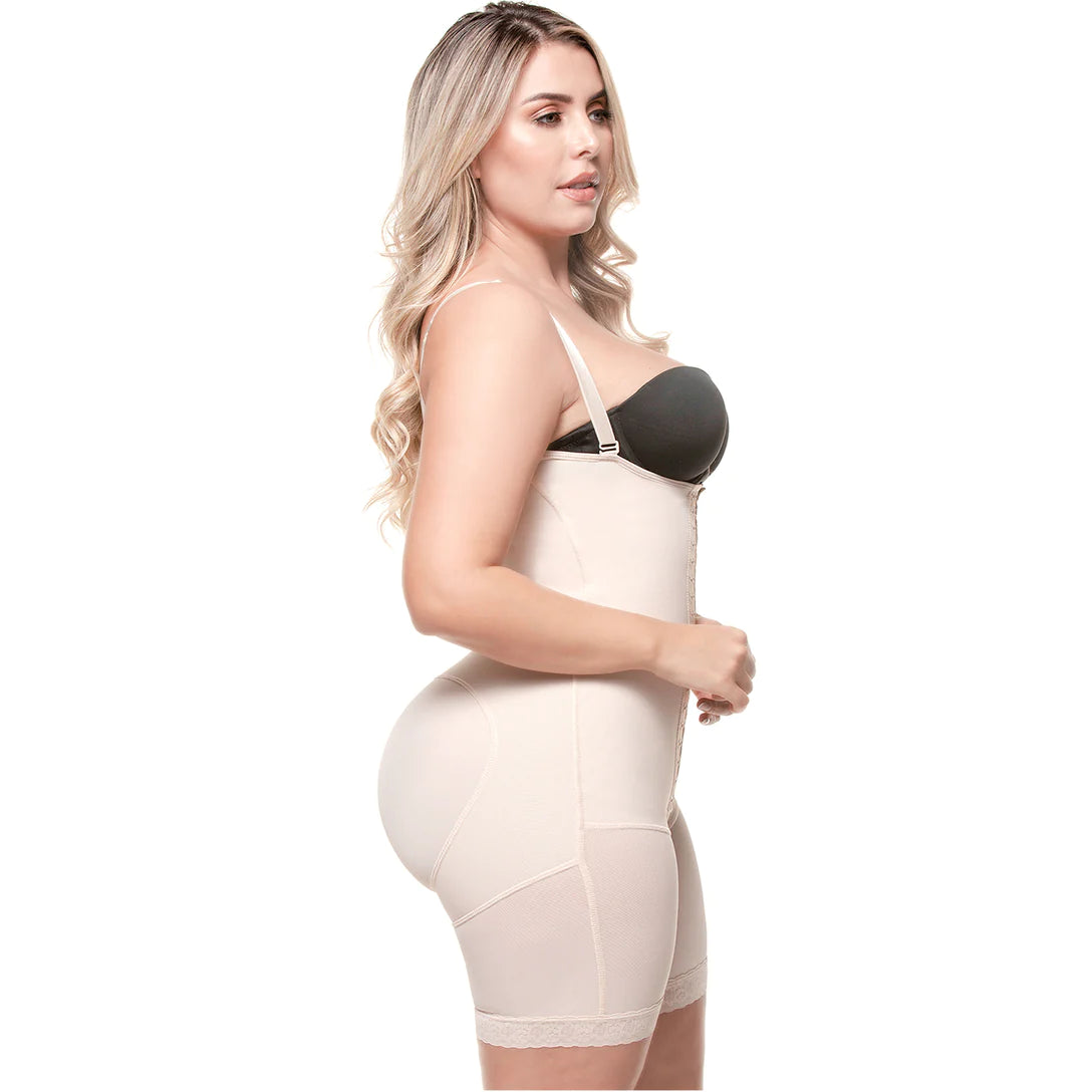 Postpartum Post Surgery Compression Garment | Tummy Control Butt Lifter Body Shaper | Daily Use Open Bust Shapewear