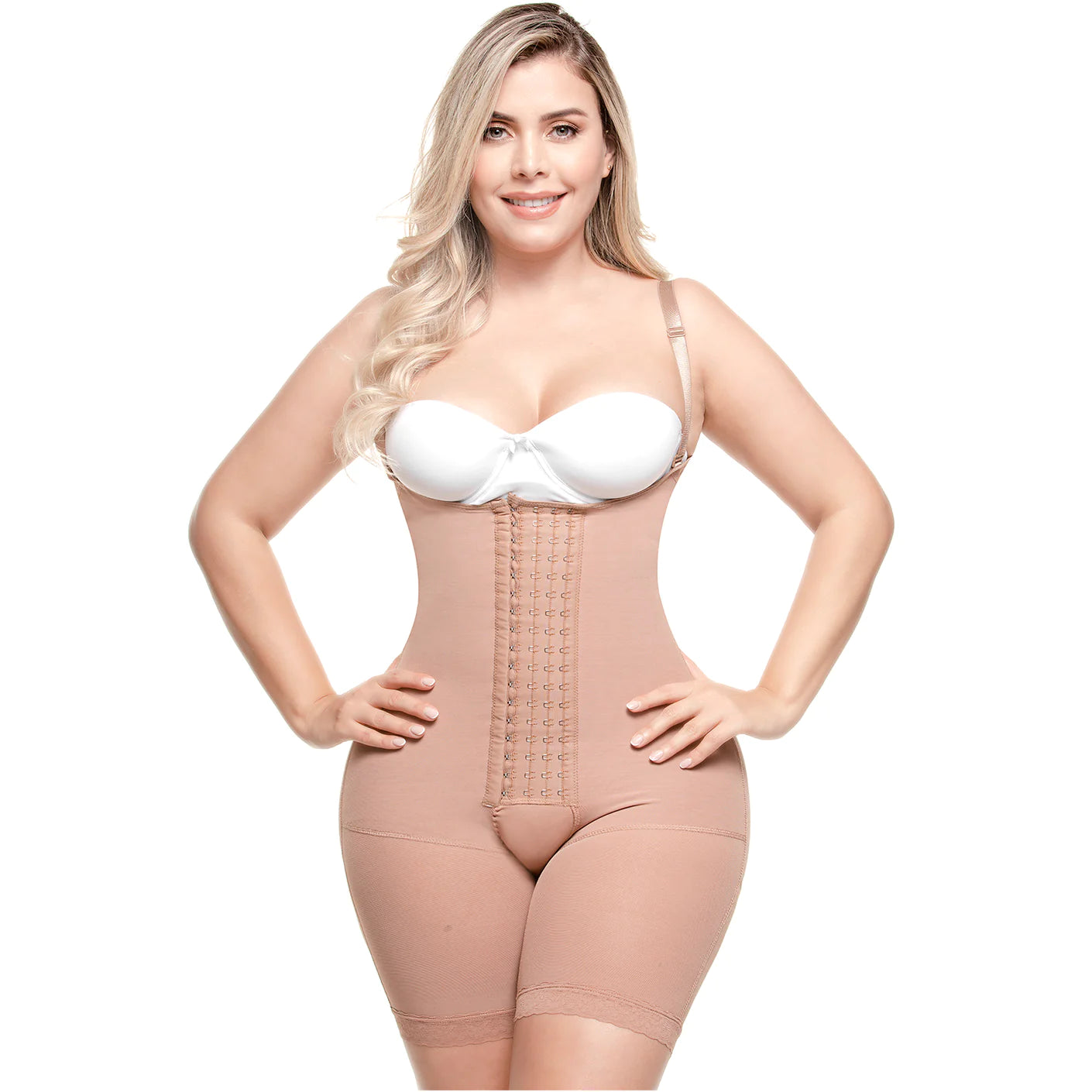 Postpartum Post Surgery Compression Garment | Tummy Control Butt Lifter Body Shaper | Daily Use Open Bust Shapewear