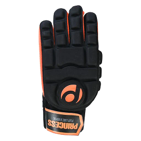 Princess Full Hand Hockey Glove - Left Hand - Black/Orange