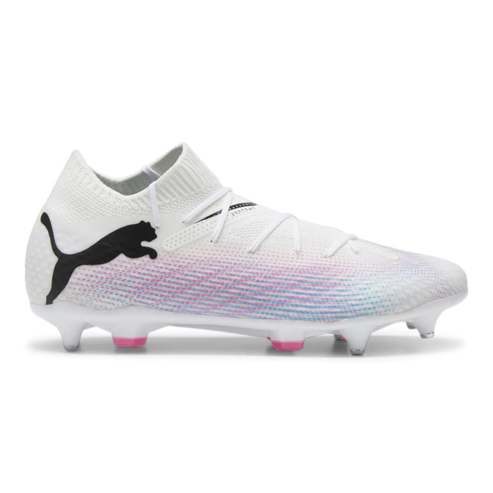 Puma Future 7 Pro MxSG Football Boots - White Black Poison Pink