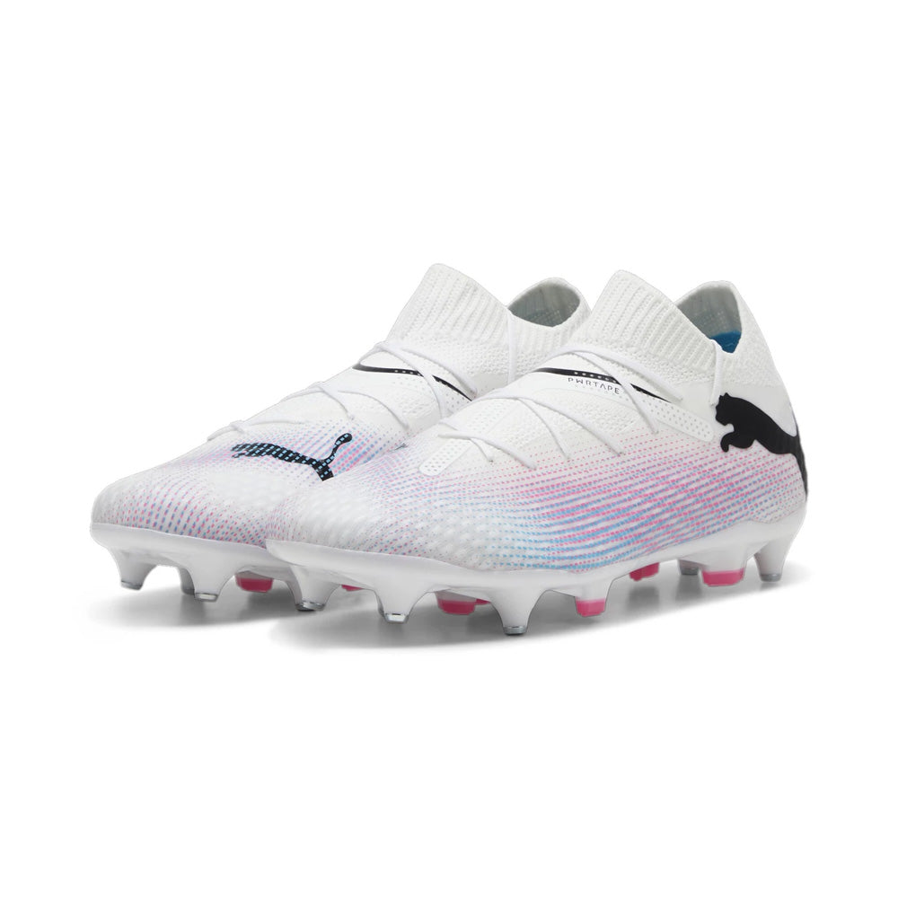 Puma Future 7 Pro MxSG Football Boots - White Black Poison Pink