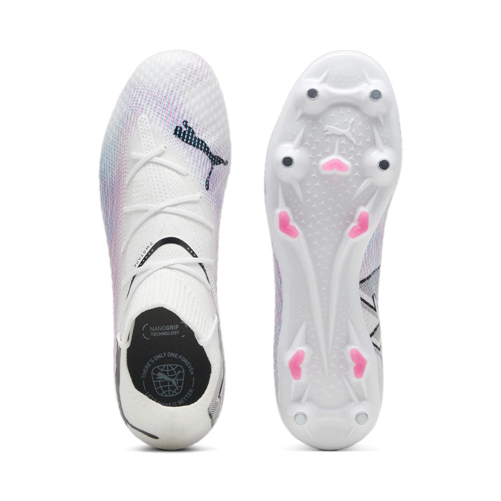 Puma Future 7 Pro MxSG Football Boots - White Black Poison Pink