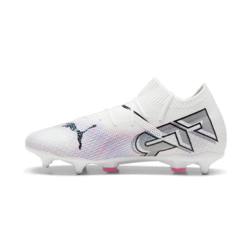 Puma Future 7 Pro MxSG Football Boots - White Black Poison Pink