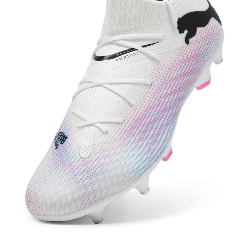 Puma Future 7 Pro MxSG Football Boots - White Black Poison Pink