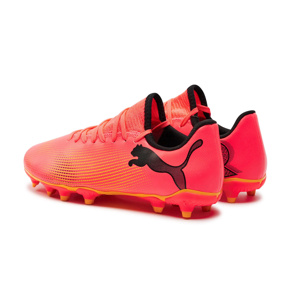 Puma Kids Football Boots Sunset Glow/Black/Sun Stream