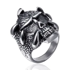 Punk Rock Skull Biker Ring