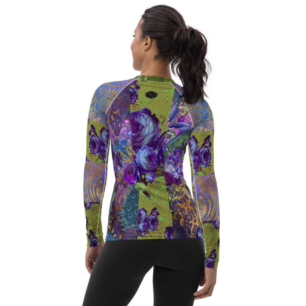 Purple Fashion Rashguard Top