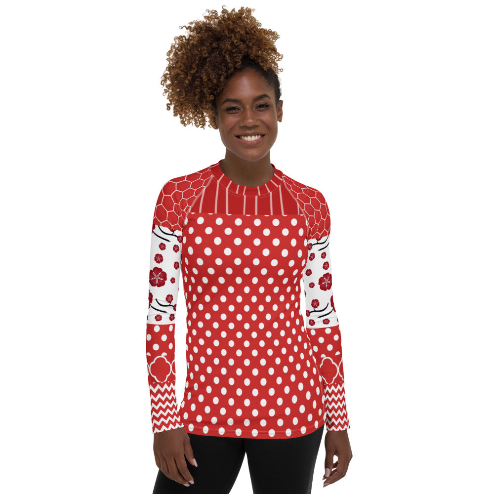 Red Rashguard Top