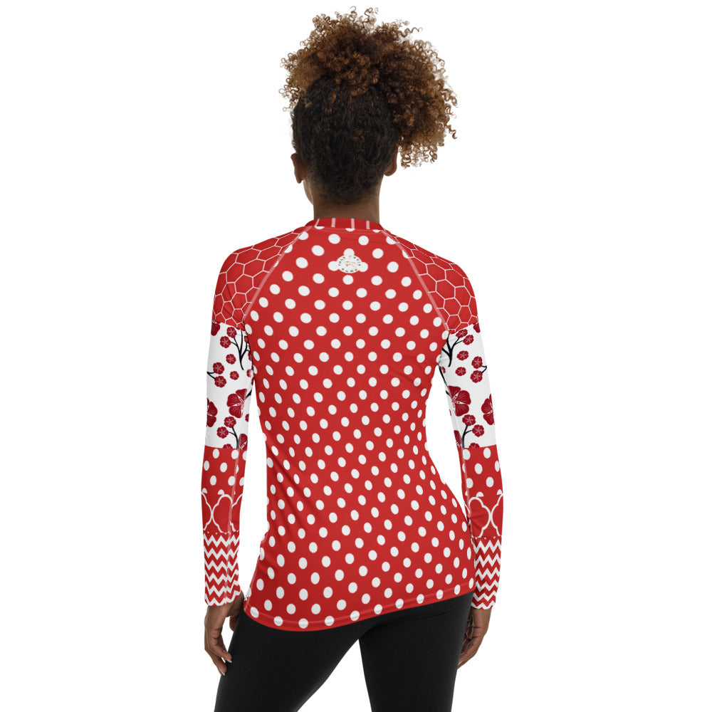 Red Rashguard Top