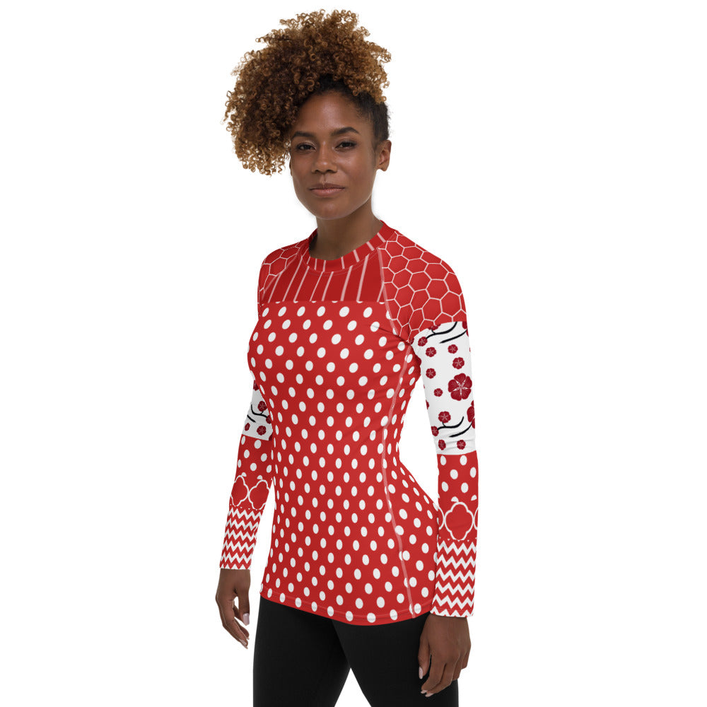 Red Rashguard Top